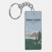 Kenai Fjords National Park met dubbelzijdige hulp Sleutelhanger (Voorkant Links)
