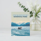 Kenai Fjords National Park Orca Alaska Kaart (Staand voorkant)