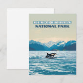 Kenai Fjords National Park Orca Alaska Kaart (Voorkant / Achterkant)