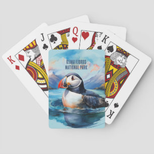 Kenai Fjords National Park Papegaaiduiker Pokerkaarten