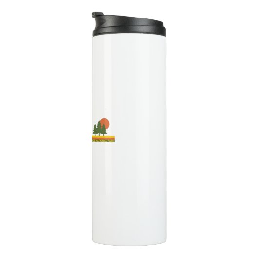 Kenai Fjords National Park Pine Trees Sun Thermosbeker (Geroteerd rechts)