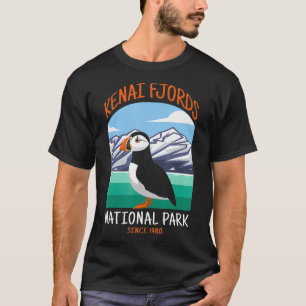 Kenai Fjords National Park VS Puffin Vogel Alaska  T-shirt