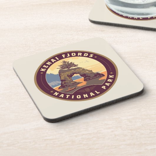 Kenai Fjords National Parks Bier Onderzetter (Linkerzijde)