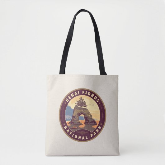 Kenai Fjords National Parks Tote Bag (Voorkant)