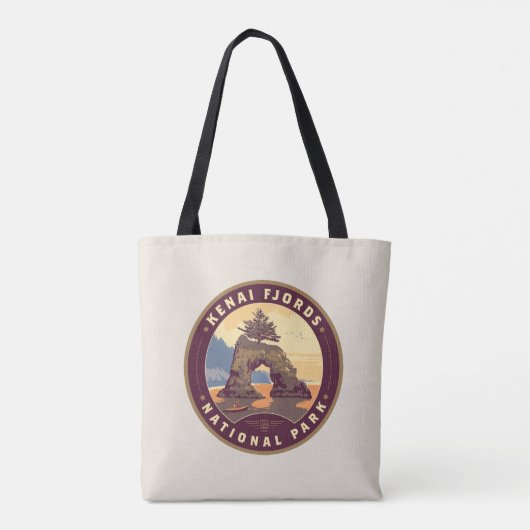 Kenai Fjords National Parks Tote Bag (Achterkant)