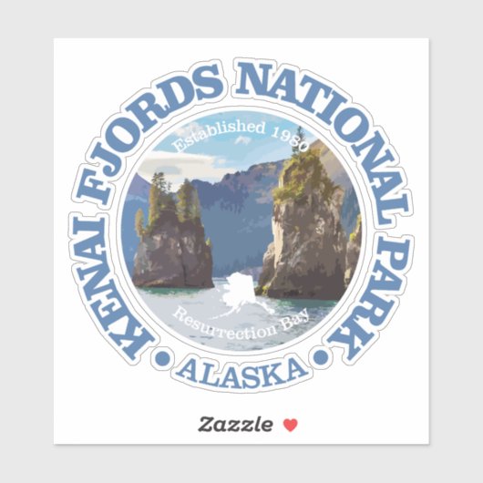 Kenai Fjords NP2 Sticker (Vel)