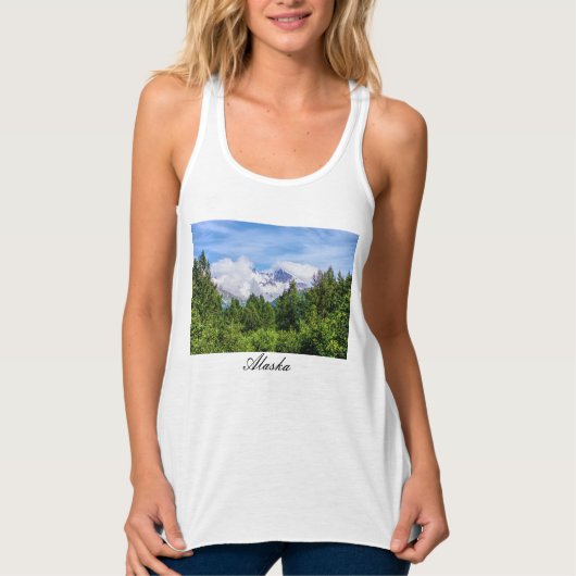 Kenai Fjords Snow Mountains Tanktop (Voorkant)