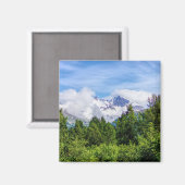 Kenai Fjords Snowy Mountains Magneet (Voorkant / Achterkant)