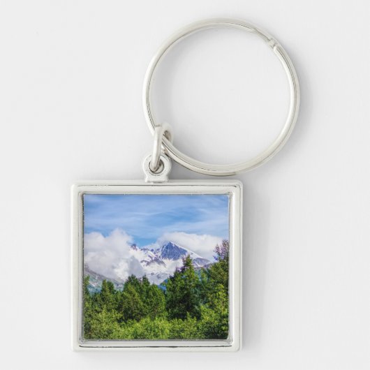Kenai Fjords Snowy Mountains Sleutelhanger (Voorkant)