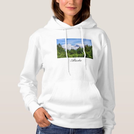 Kenai Fjords Snowy Mountains Sweatshirt Hoodie (Voorkant)