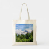 Kenai Fjords Snowy Mountains Tote Bag (Achterkant)