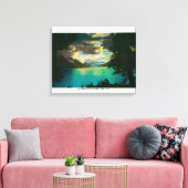 Kenai Lake, Alaska met Storm Gathering Canvas Afdruk (Insitu (Woonkamer))