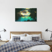 Kenai Lake, Alaska met Storm Gathering Canvas Afdruk (Insitu (Slaapkamer))