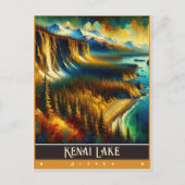 Kenai Lake, Alaska |  schilderij Briefkaart (Voorkant)