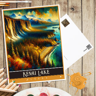 Kenai Lake, Alaska schilderij Briefkaart