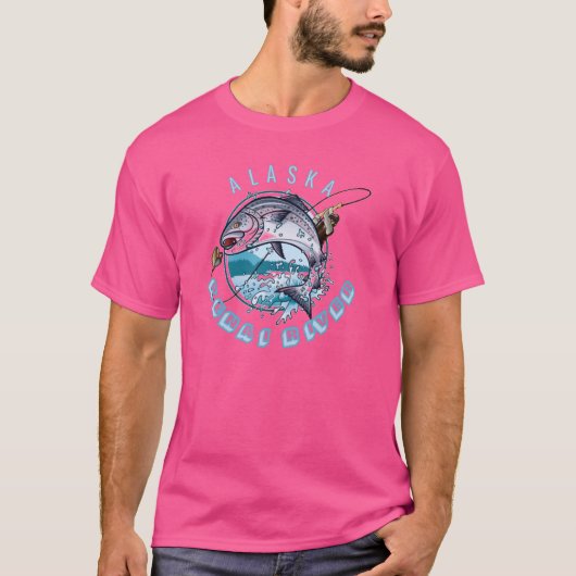Kenai River Alaska Alaskan Salmon Vist Trip AK T-shirt (Voorkant)