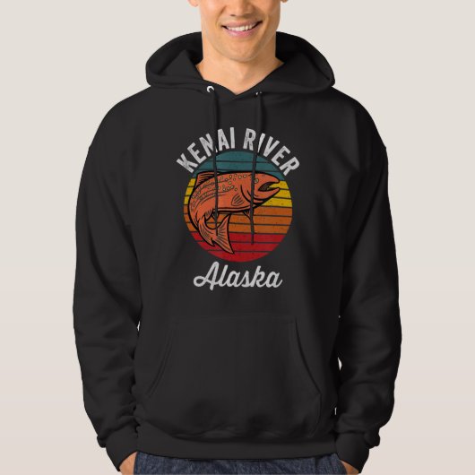 Kenai River Alaska Salmon Vist T-ShirtLightweig Hoodie (Voorkant)
