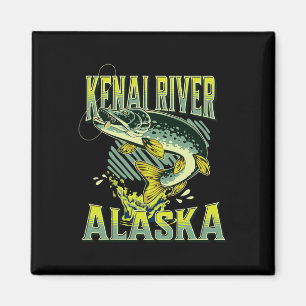 Kenai Rivier Alaska Vissersvakantie Visliefhebber Magneet
