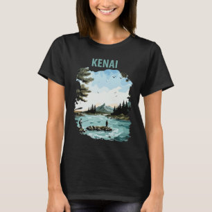 Kenai Rivier Vissers T-Shirt voor Reizigers met Vi