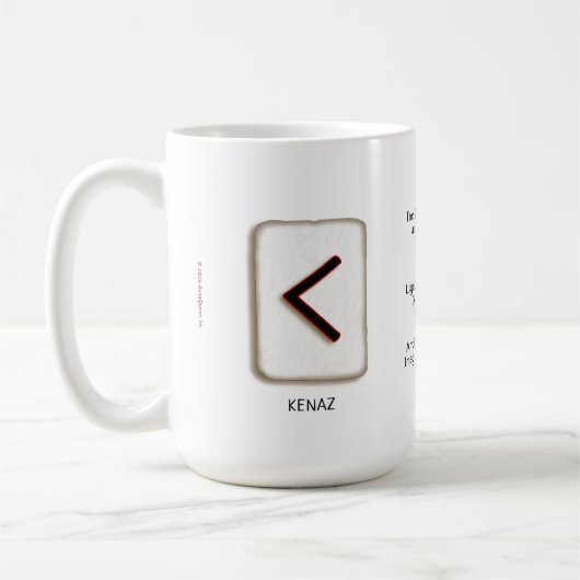 Kenaz RuneStone 15 oz. Mok (Links)