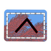 Kenaz Viking Rune Magnet - Kennis! Magneet (Horizontaal)
