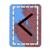 Kenaz Viking Rune Magnet - Kennis! Magneet (Verticaal)