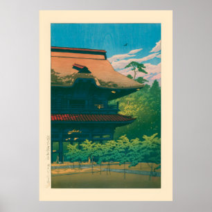 Kencho Tempel Kamakura door Kawase Hasui Poster