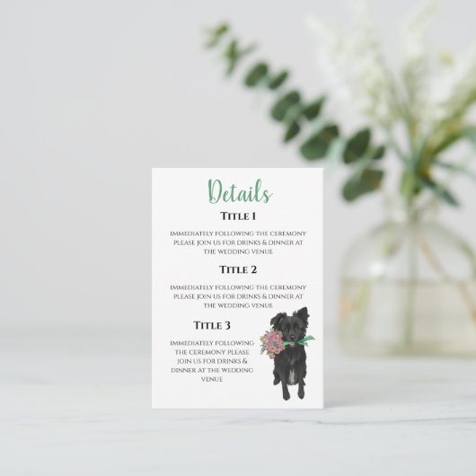 Kendal Enclosure Card Informatiekaartje (Staand voorkant)