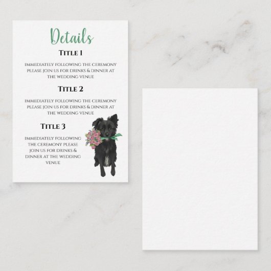 Kendal Enclosure Card Informatiekaartje (Voorkant / Achterkant)