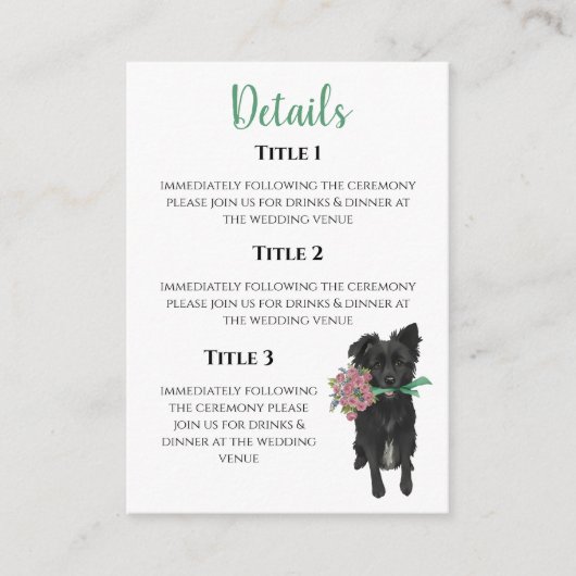 Kendal Enclosure Card Informatiekaartje (Voorkant)