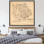 Kendall County, Texas (1879) Canvas Afdruk (Insitu (Slaapkamer))