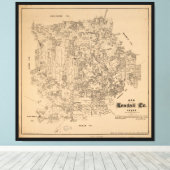 Kendall County, Texas (1879) Canvas Afdruk (Insitu (Houten vloer))