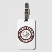 Kendall Florida Circle - Bruin Bagagelabel (Voorkant (verticaal))