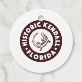 Kendall Florida Circle - Bruin Bedankjes Labels (Achterkant)