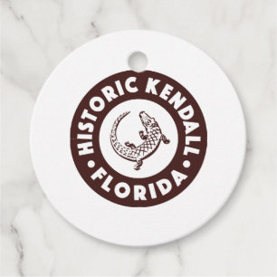 Kendall Florida Circle - Bruin Bedankjes Labels