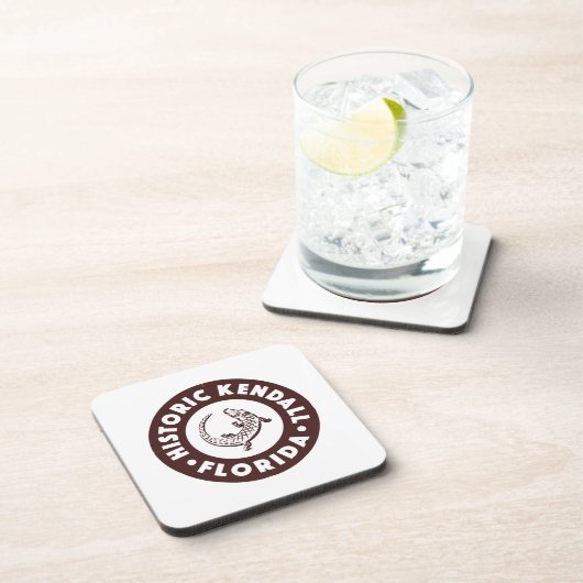 Kendall Florida Circle - Bruin Bier Onderzetter (Rechterzijde)