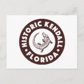 Kendall Florida Circle - Bruin Briefkaart (Voorkant)