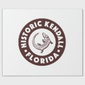 Kendall Florida Circle - Bruin Cadeaupapier (Vlak)