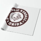Kendall Florida Circle - Bruin Cadeaupapier (Uitgerold)