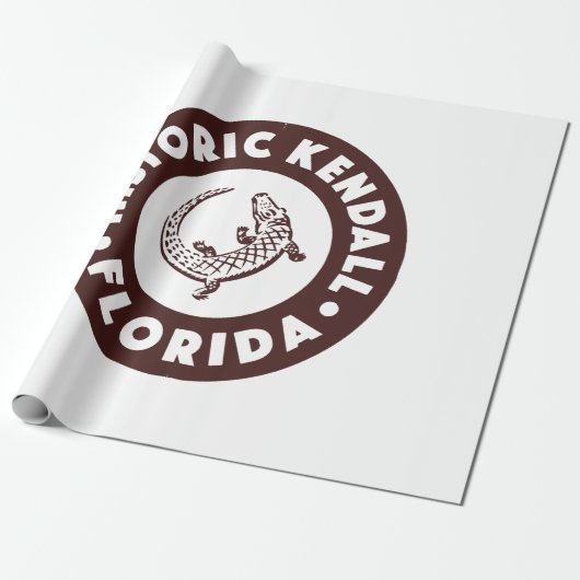 Kendall Florida Circle - Bruin Cadeaupapier (Uitgerold)