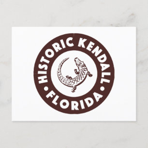 Kendall Florida Circle - Bruin Feestdagenkaart