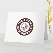 Kendall Florida Circle - Bruin  Kaart (Gele Bloem)