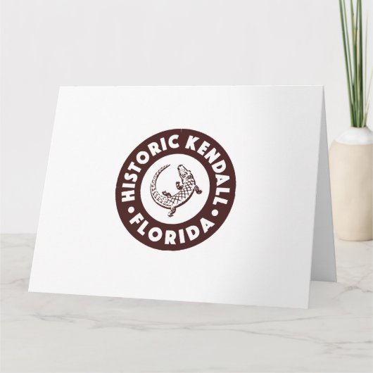 Kendall Florida Circle - Bruin  Kaart (Voorkant)