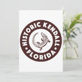 Kendall Florida Circle - Bruin Kaart (Staand voorkant)