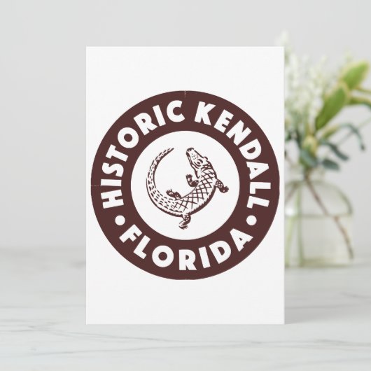 Kendall Florida Circle - Bruin Kaart (Staand voorkant)