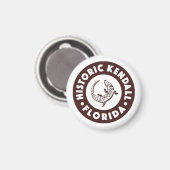 Kendall Florida Circle - Bruin Magneet (Voorkant / Achterkant)