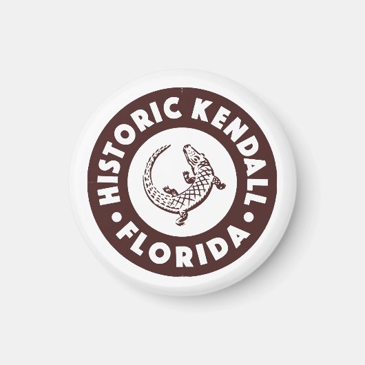 Kendall Florida Circle - Bruin Magneet (Voorkant)