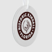 Kendall Florida Circle - Bruin Ornament (voorkant)