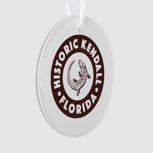 Kendall Florida Circle - Bruin Ornament (voorkant)