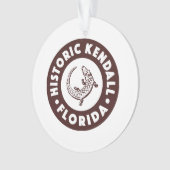 Kendall Florida Circle - Bruin Ornament (voorkant)
